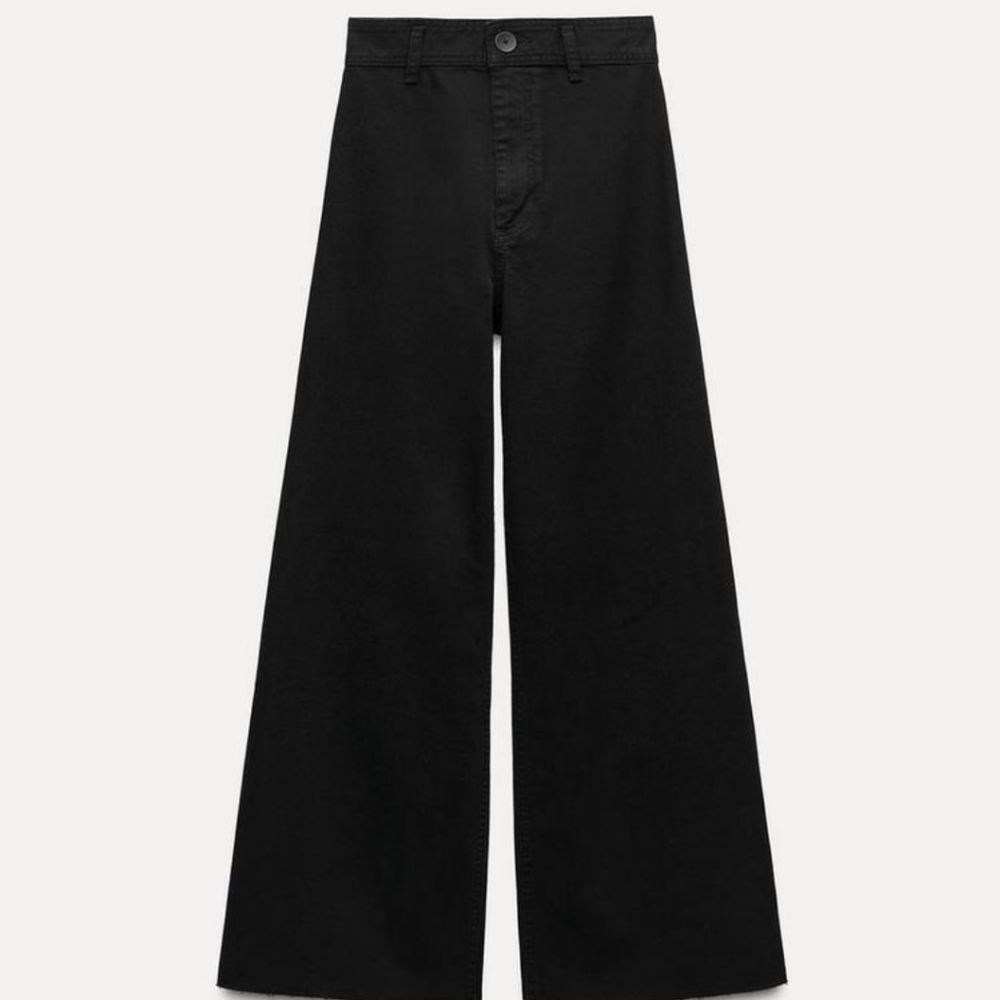 Zara The Marine Straight Black Denim